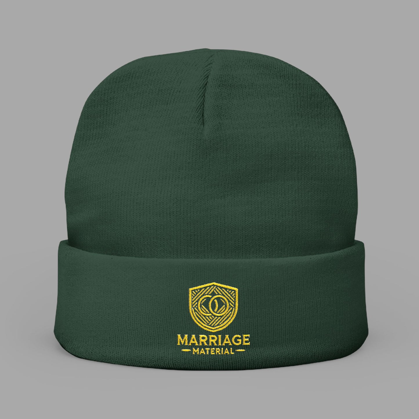 Marriage Material - Knit Beanie (Embroidery) - No Slogan