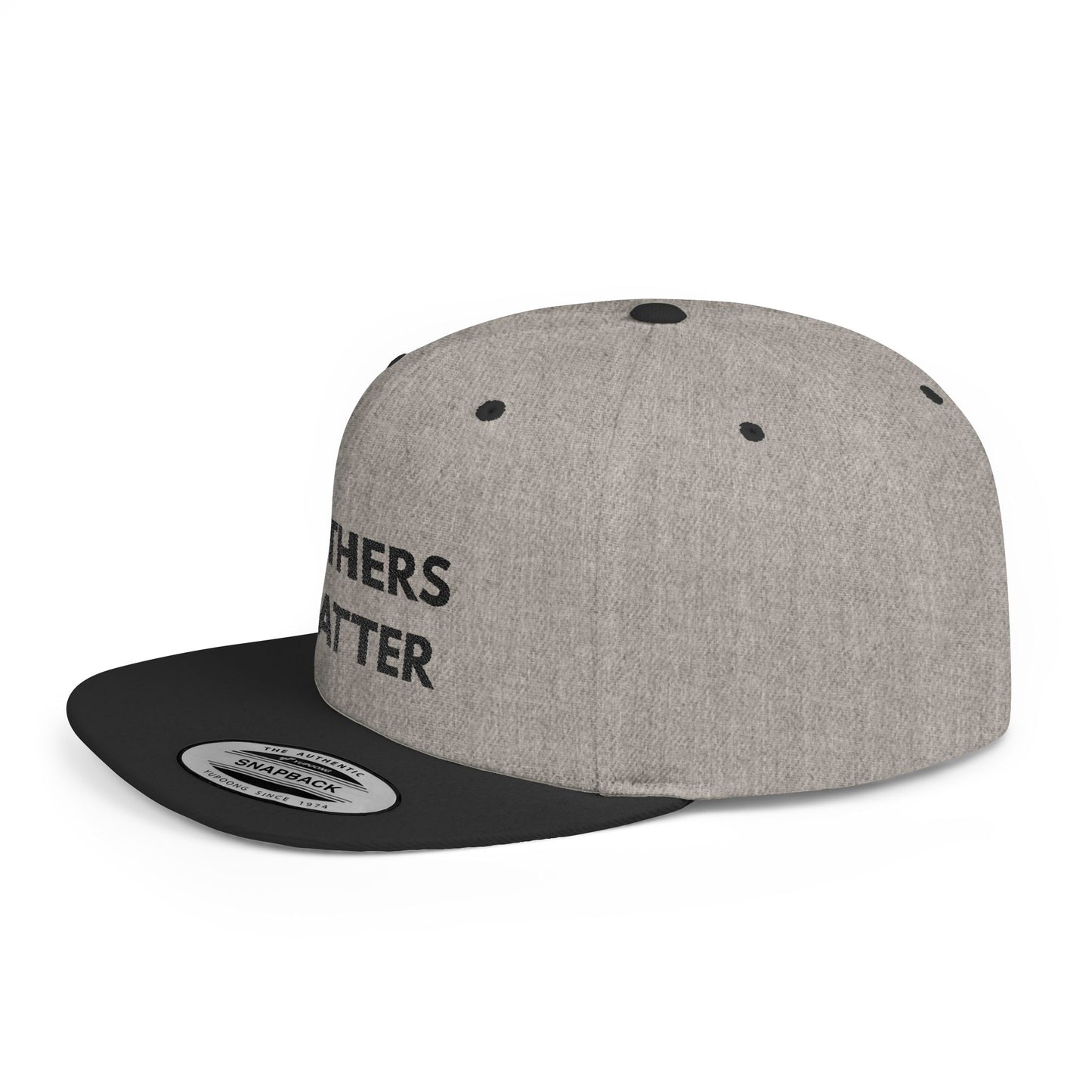 Fathers Matter Flatbill - Marriage Material - Black print on light material