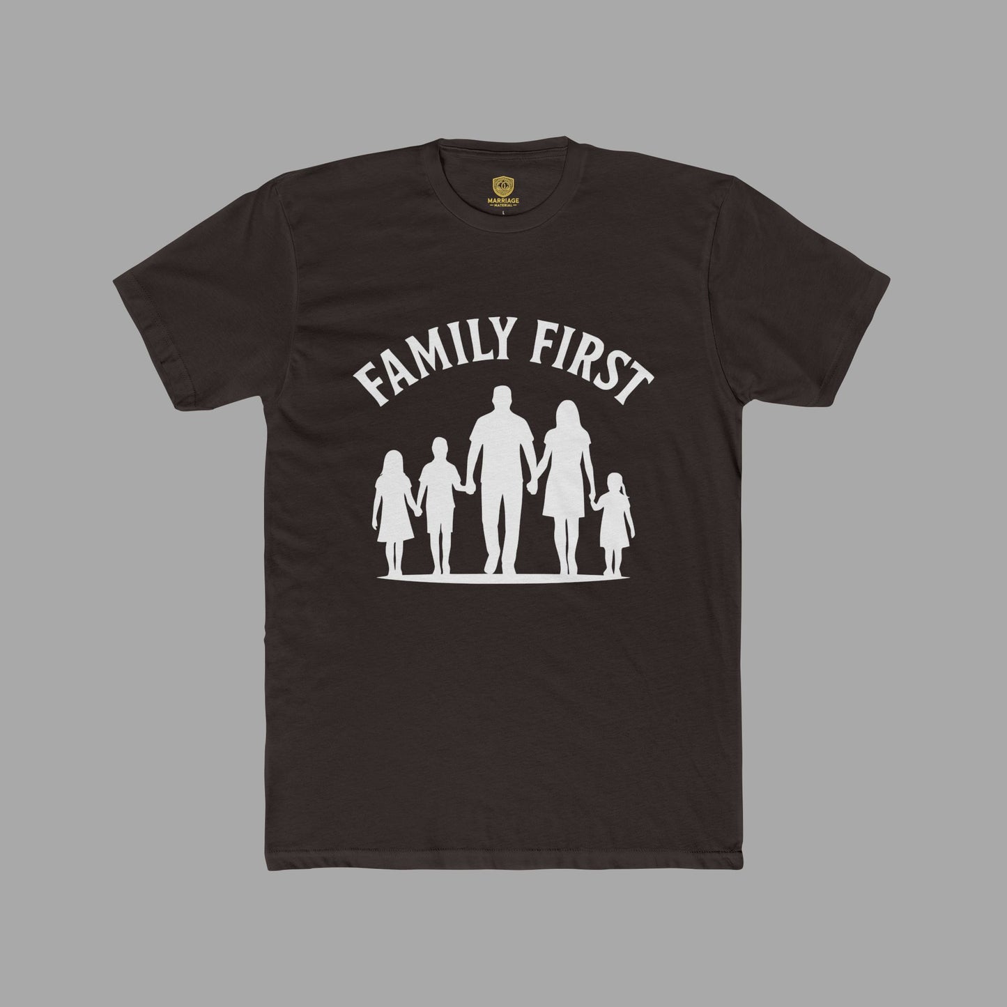 Family First T-Shirt - White Image - Marriage Material