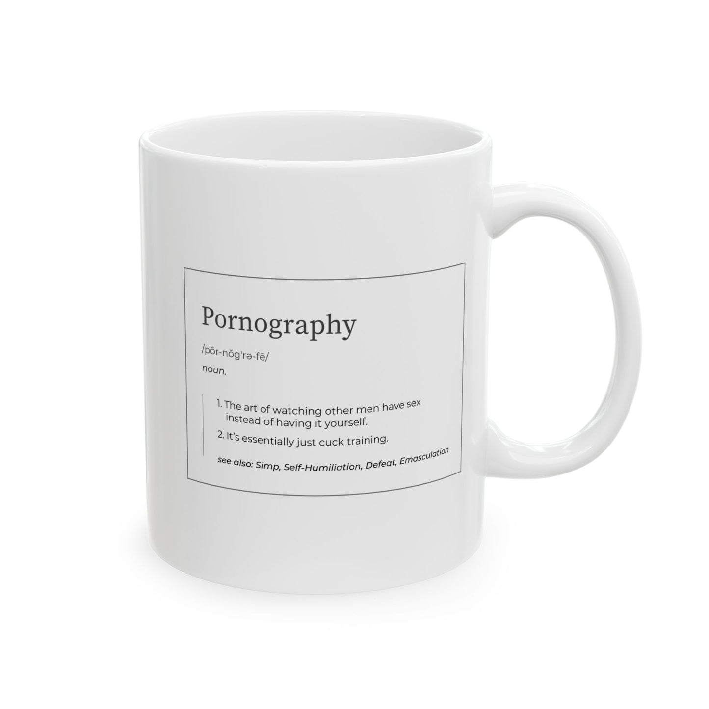 Marriage Material - Pornography (Definition) - Funny Coffee Mug