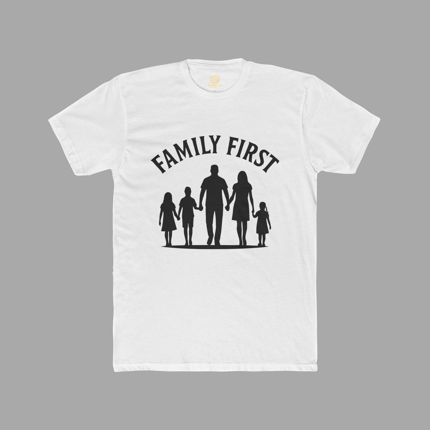Family First T-Shirt - White Image - Marriage Material