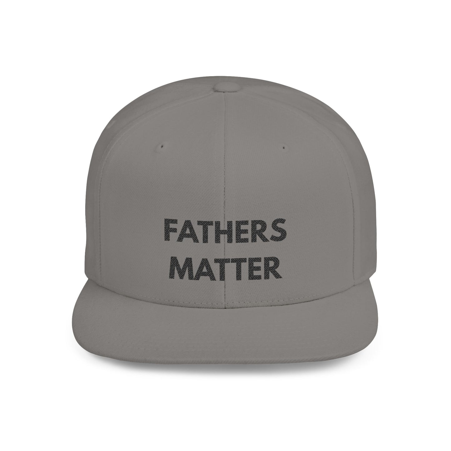 Fathers Matter Flatbill - Marriage Material - Black print on light material