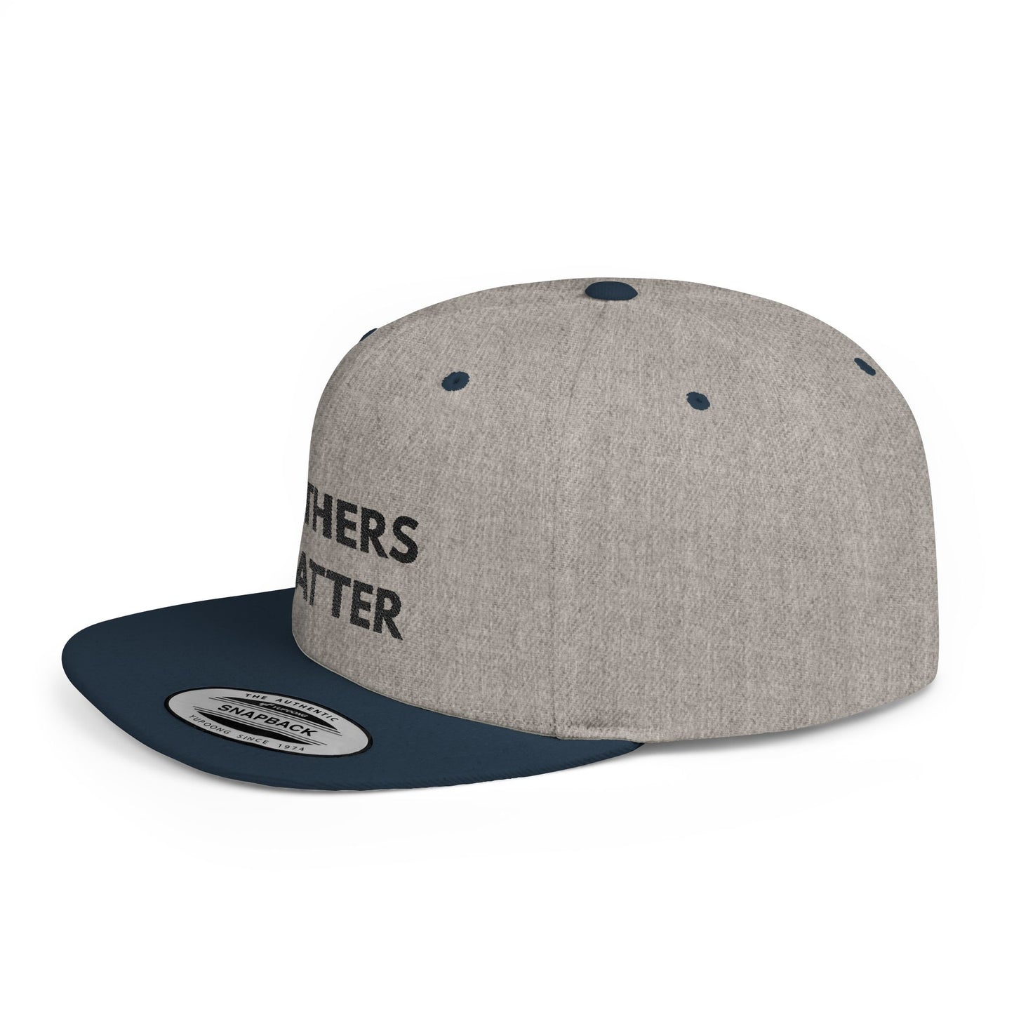 Fathers Matter Flatbill - Marriage Material - Black print on light material