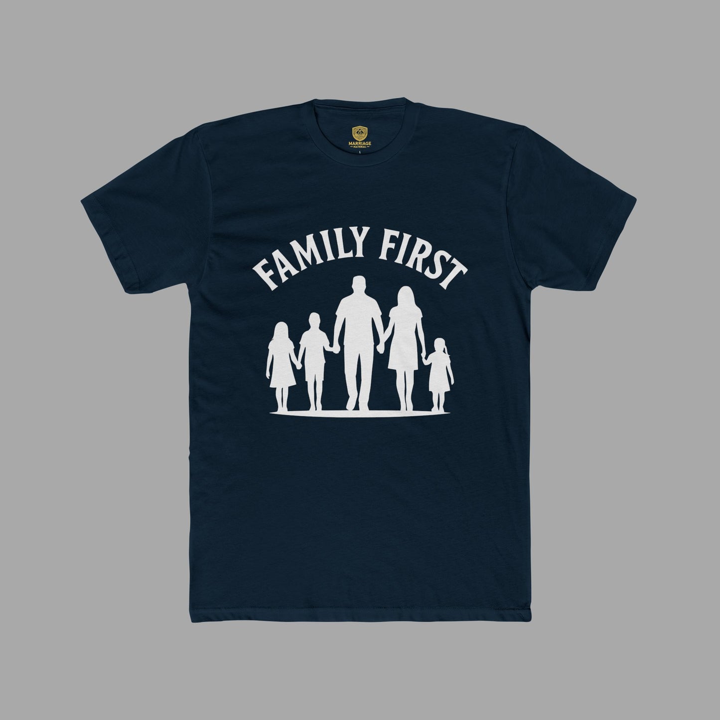 Family First T-Shirt - White Image - Marriage Material