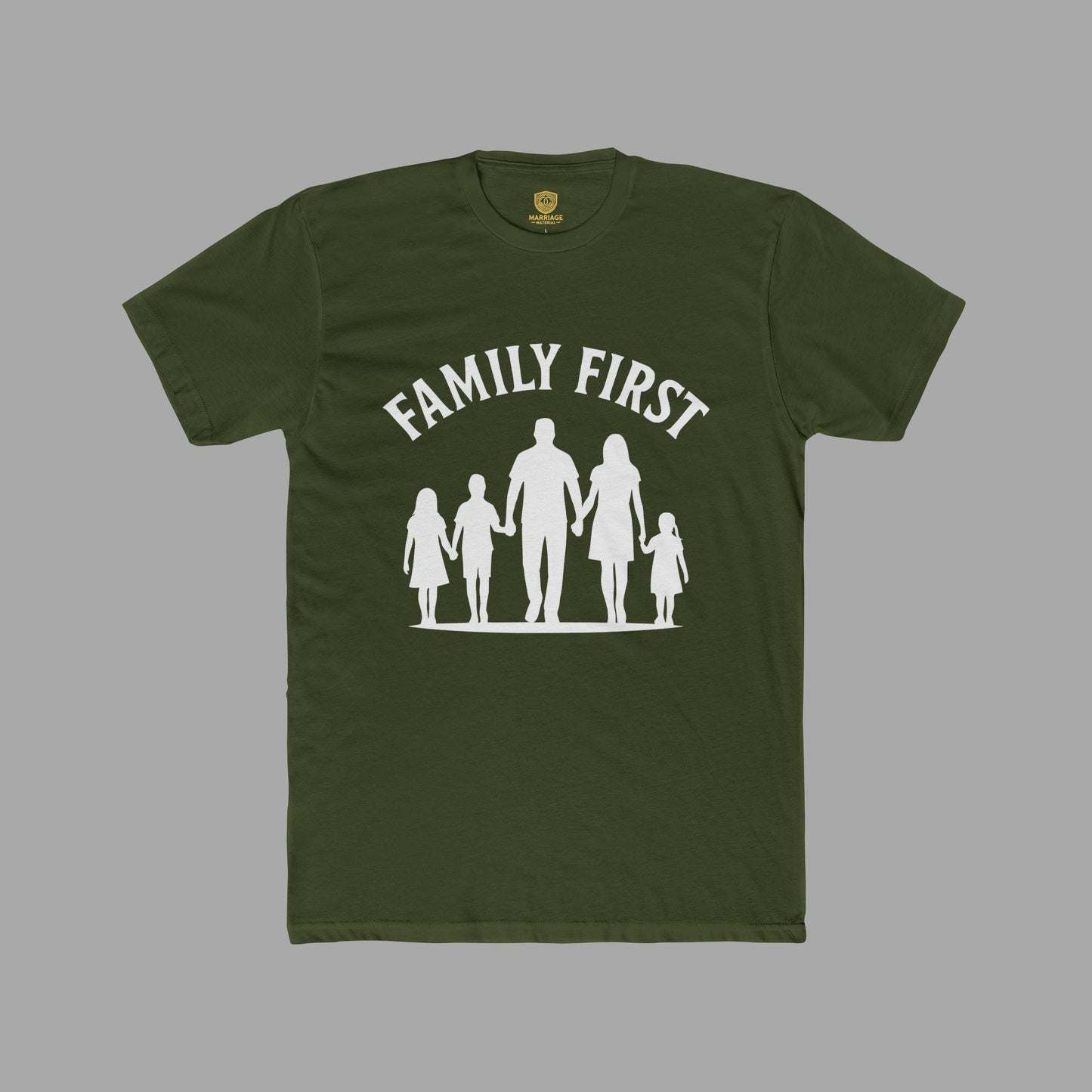 Family First T-Shirt - White Image - Marriage Material