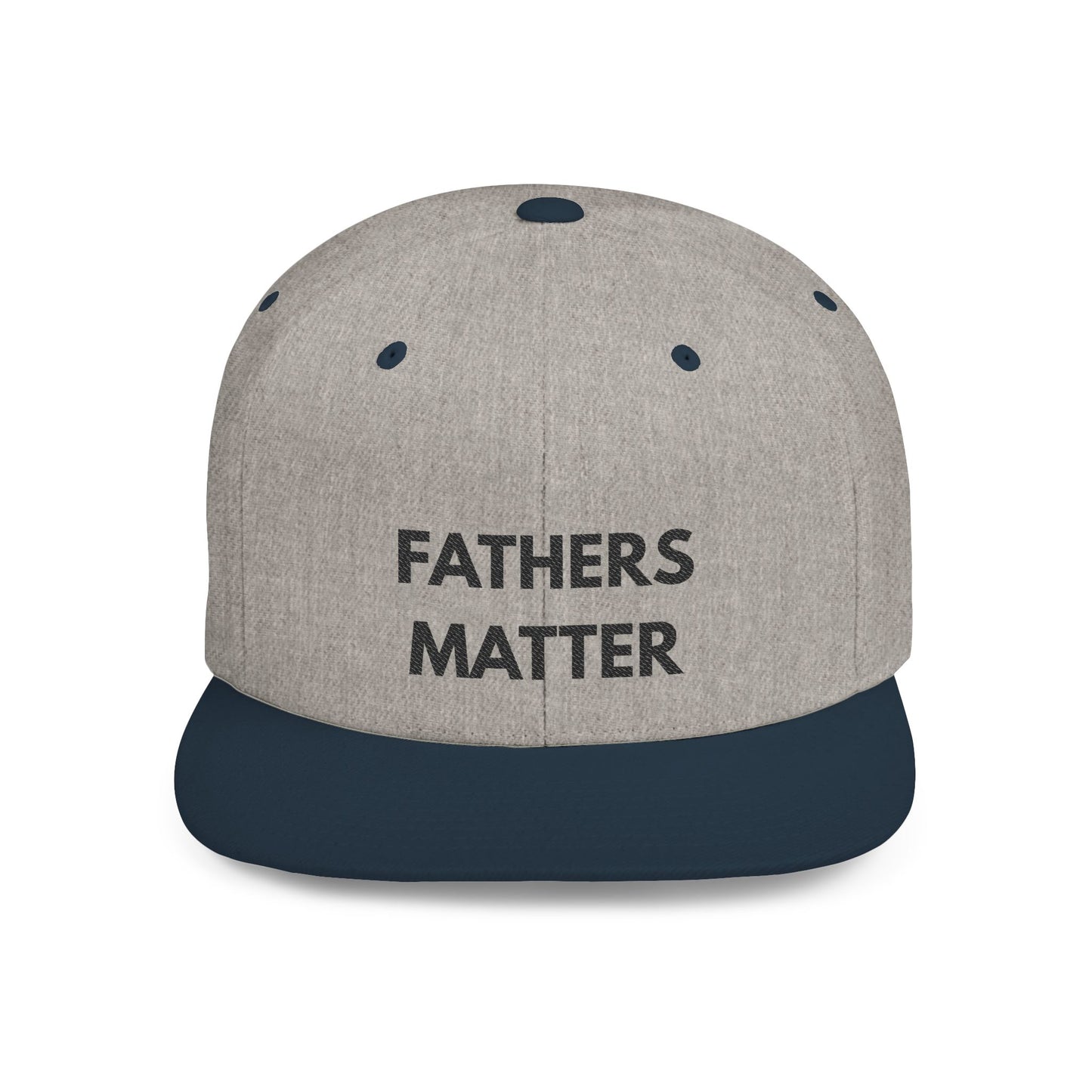 Fathers Matter Flatbill - Marriage Material - Black print on light material