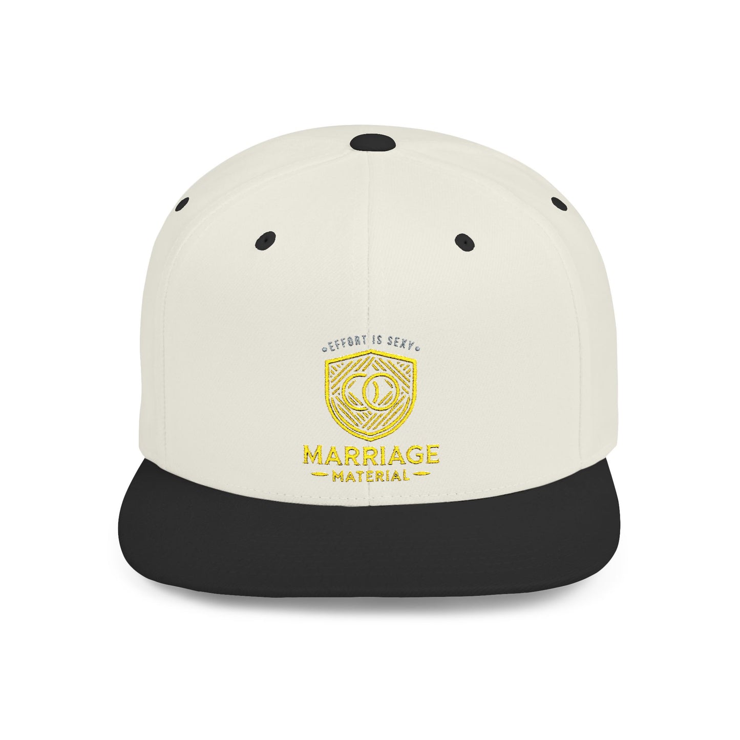Marriage Material Flat Bill Snapback Cap - Effort is Sexy Edition