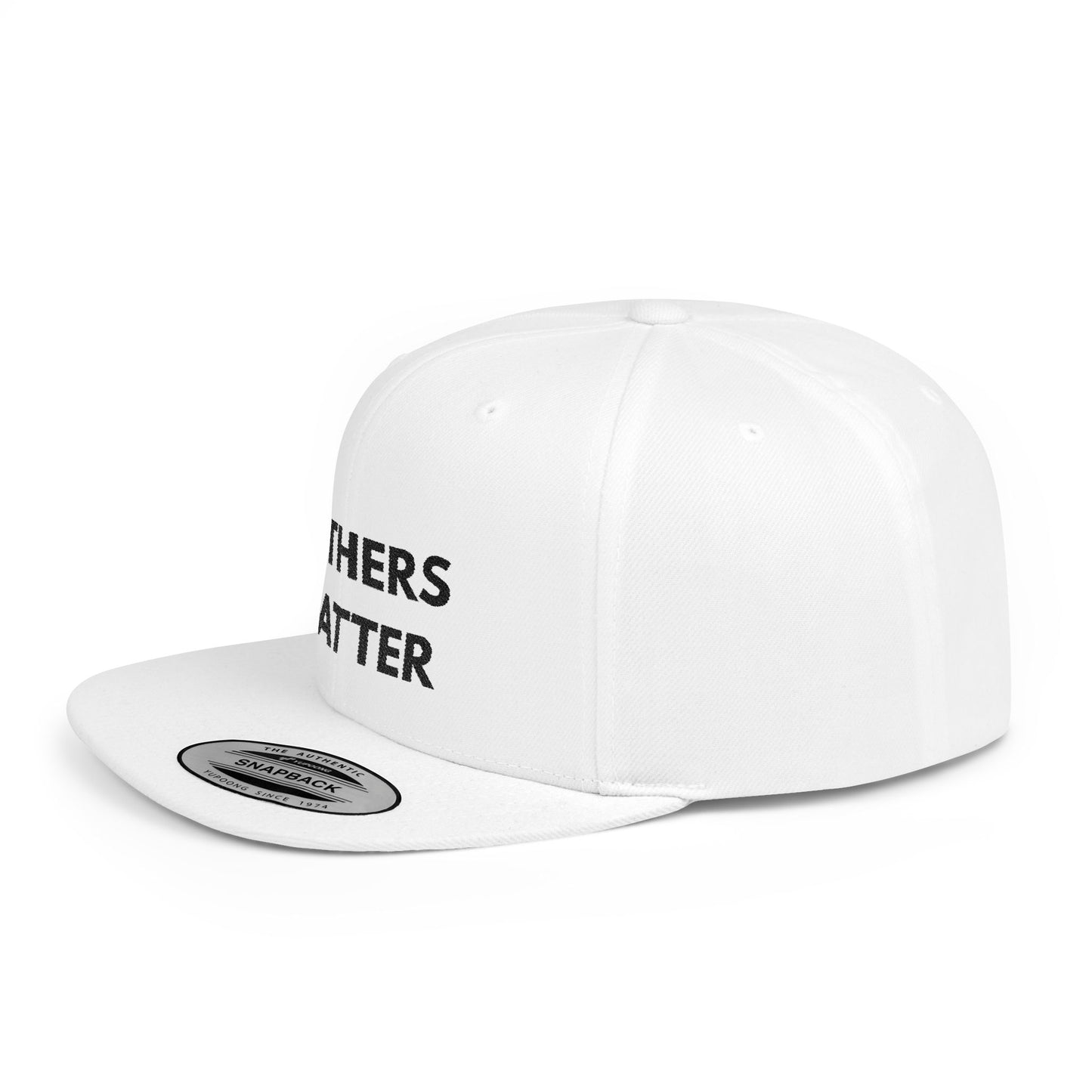 Fathers Matter Flatbill - Marriage Material - Black print on light material