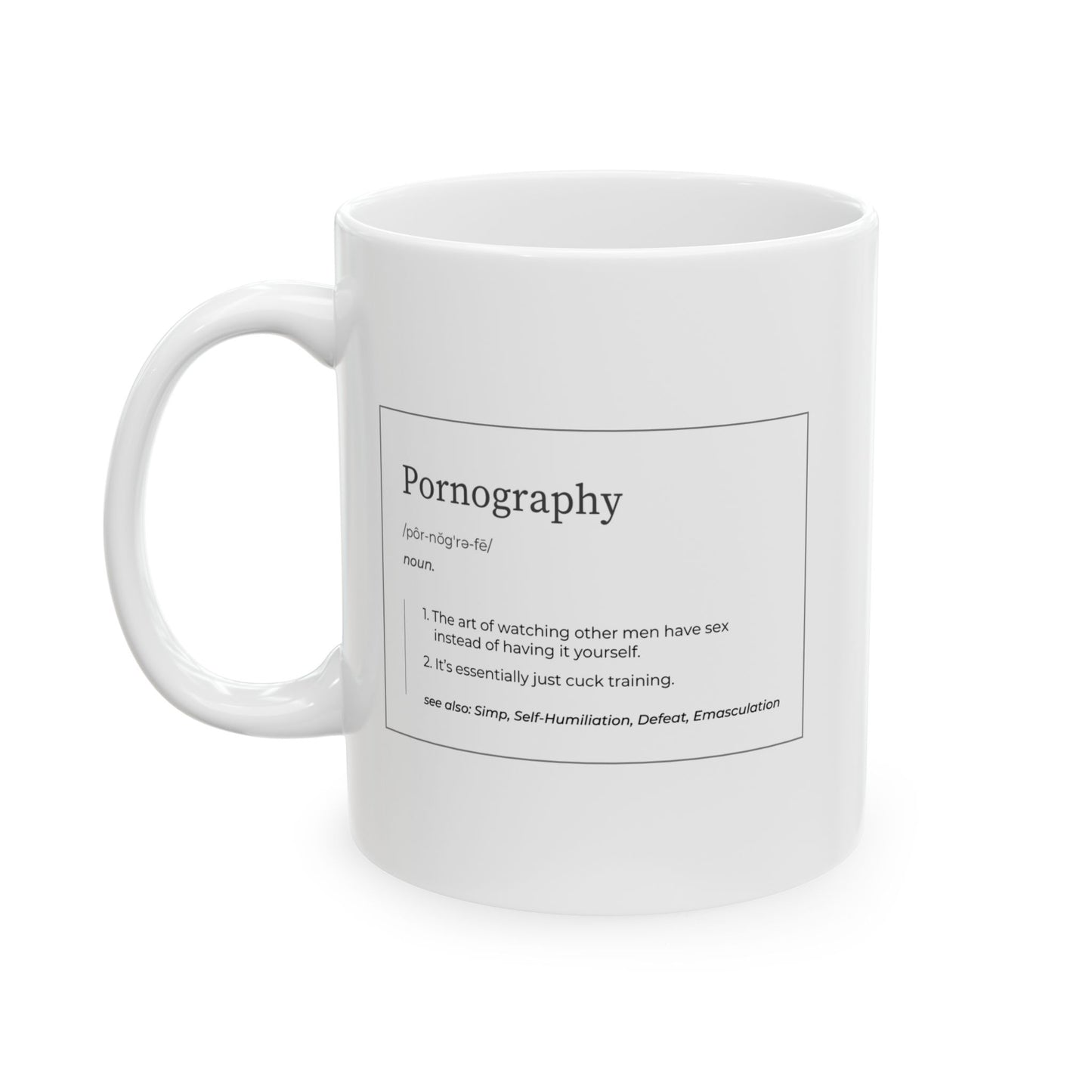 Marriage Material - Pornography (Definition) - Funny Coffee Mug