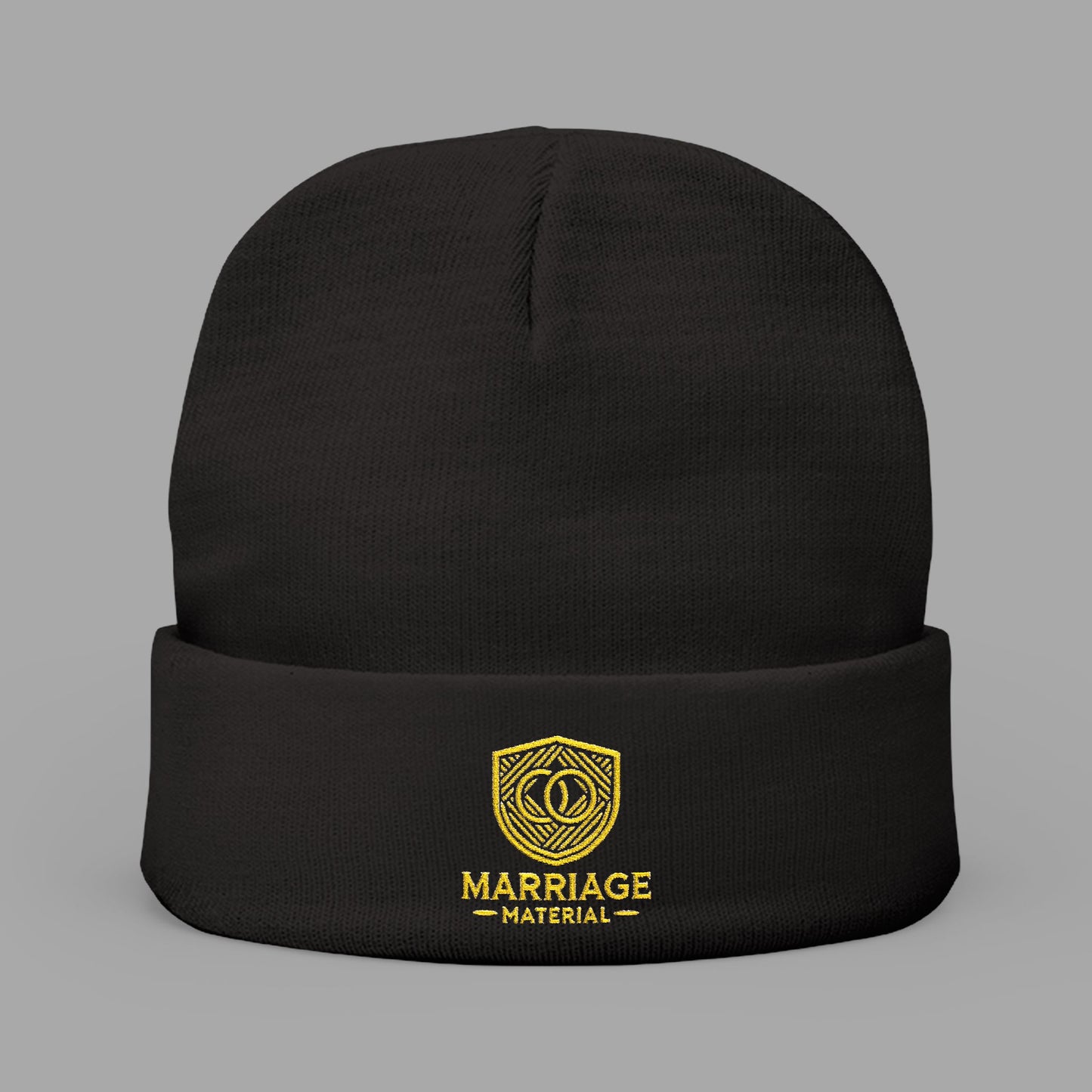 Marriage Material - Knit Beanie (Embroidery) - No Slogan