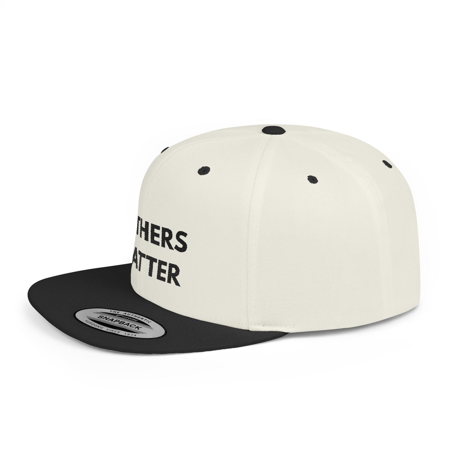 Fathers Matter Flatbill - Marriage Material - Black print on light material