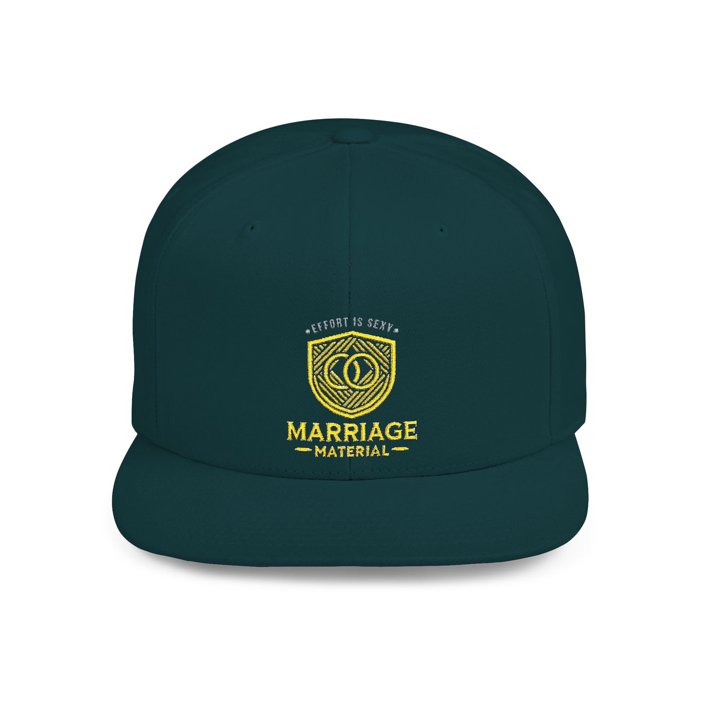 Marriage Material Flat Bill Snapback Cap - Effort is Sexy Edition