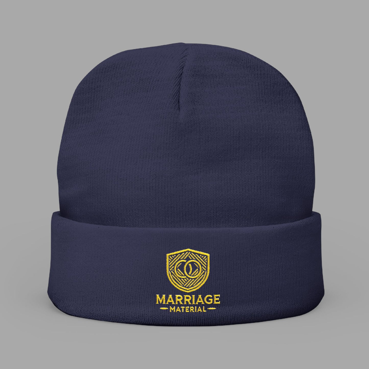 Marriage Material - Knit Beanie (Embroidery) - No Slogan