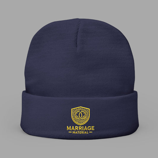 Marriage Material - Knit Beanie (Embroidery) - No Slogan